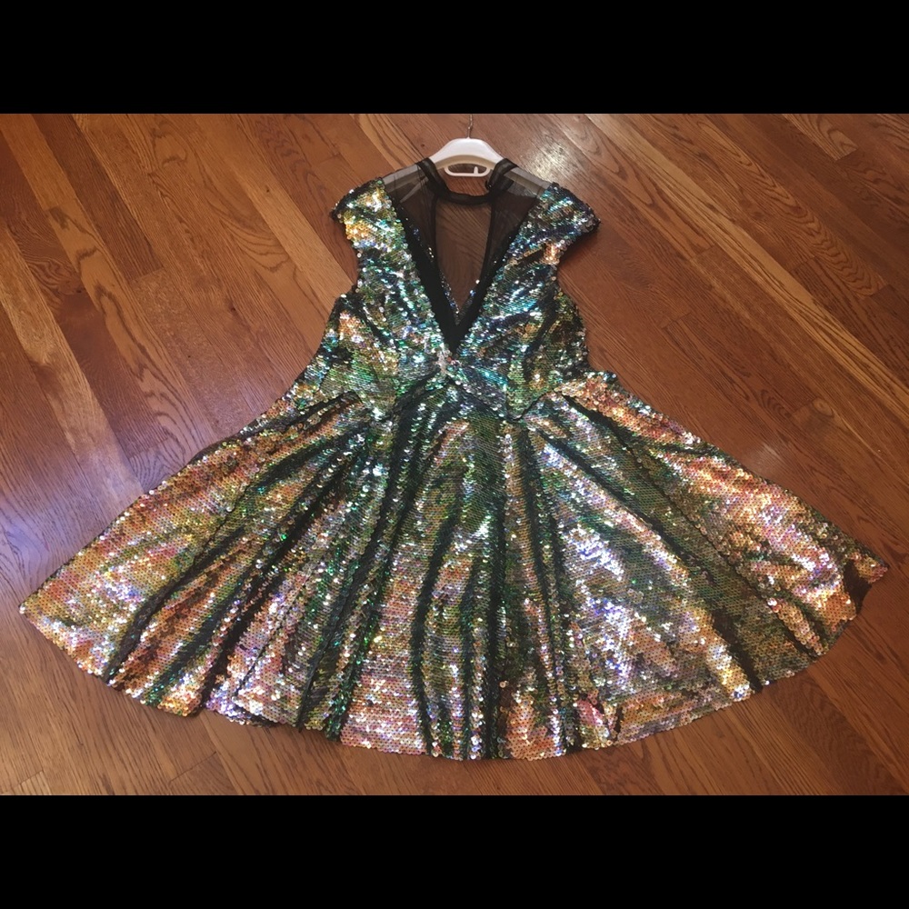 Free People Sequined Dress Sz.S - Picture 5 of 8